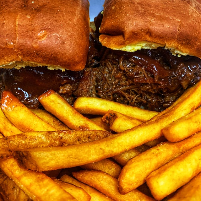 BBQ Brisket Slider Platter.